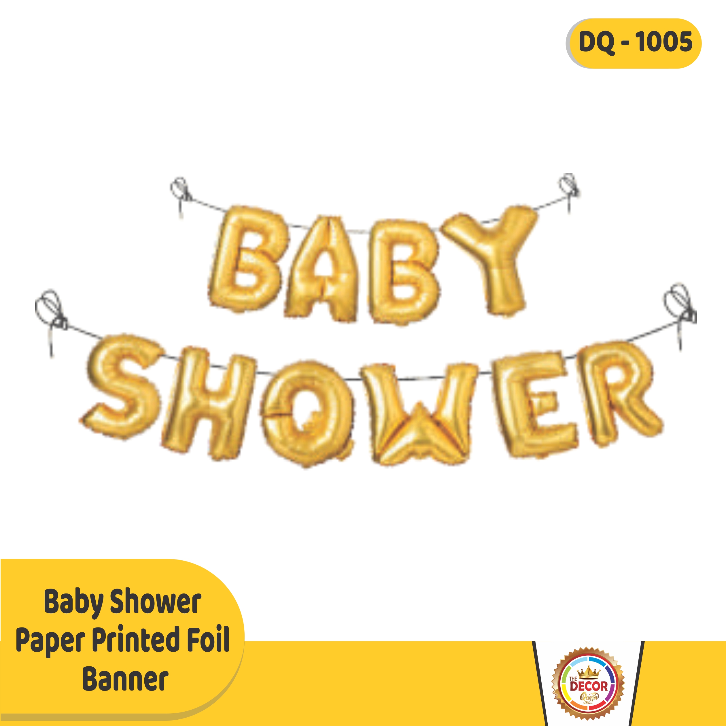 Baby Shower Paper Printed Foil  Banner|Banners|Baby Shower Banner