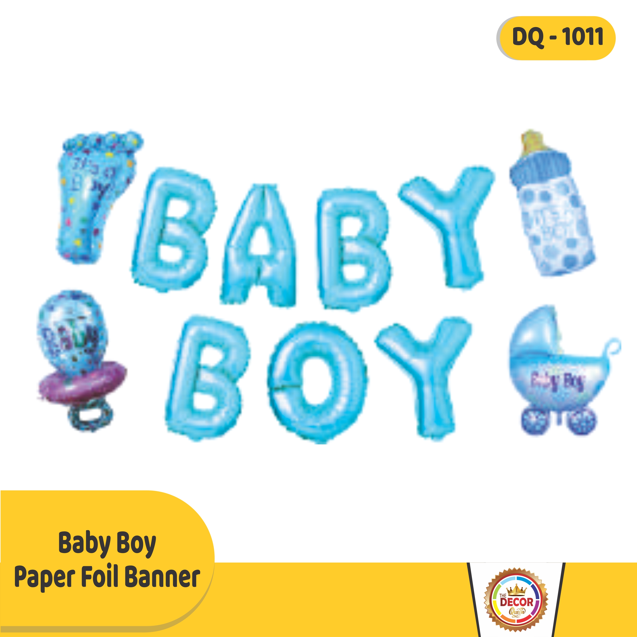 Baby Boy Paper Foil Banner|Banners|Baby Shower Banner