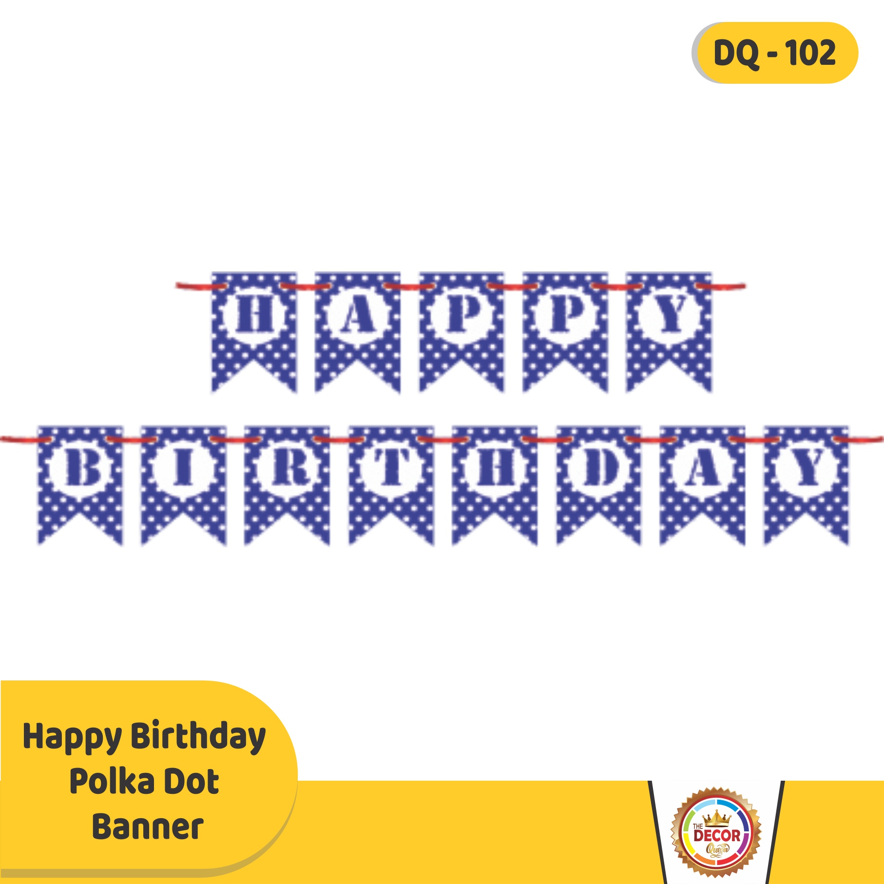 Happy Birthday Polka Dot Banner|Banners|Happy Birthday Banner