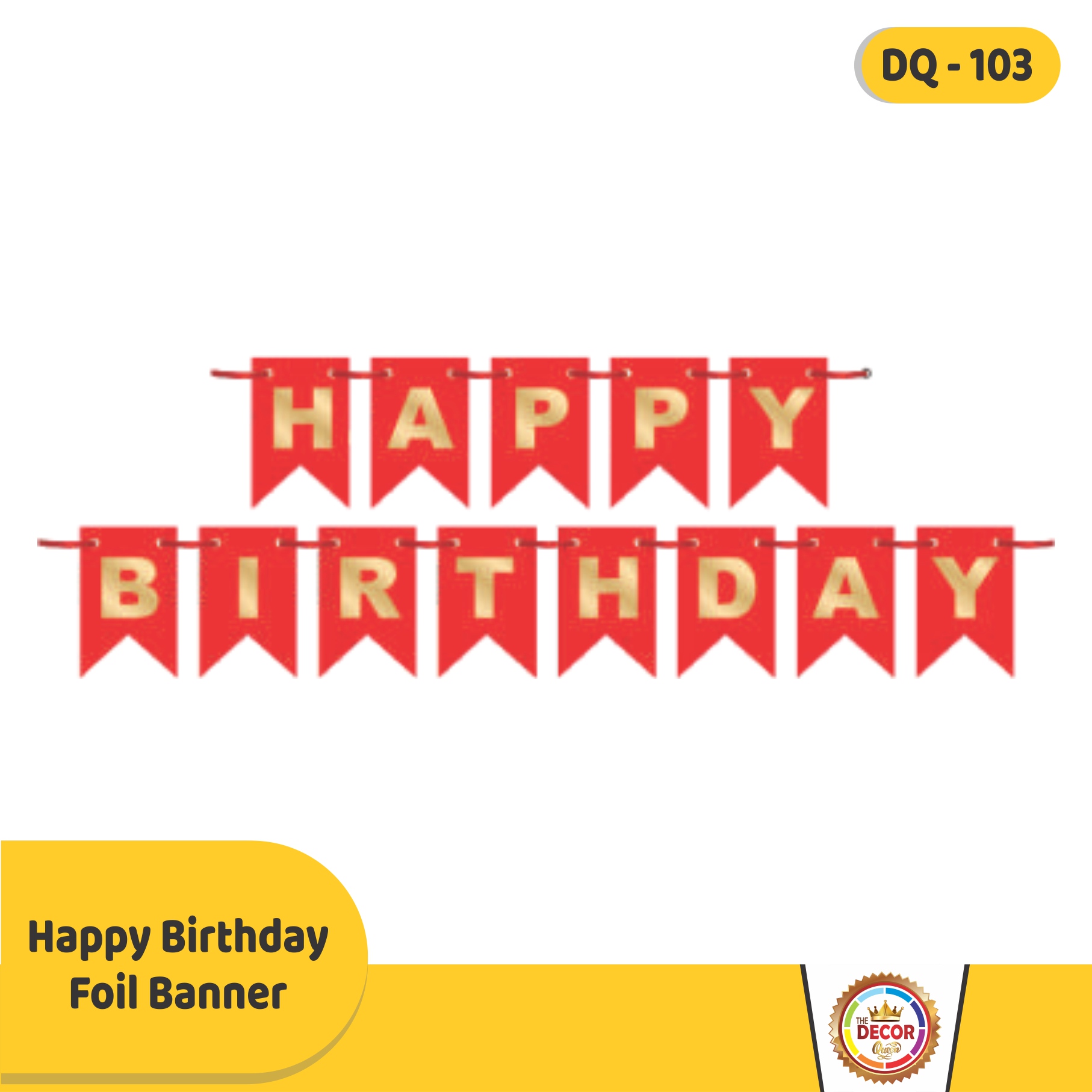 Happy Birthday Foil Banner|Banners|Happy Birthday Banner