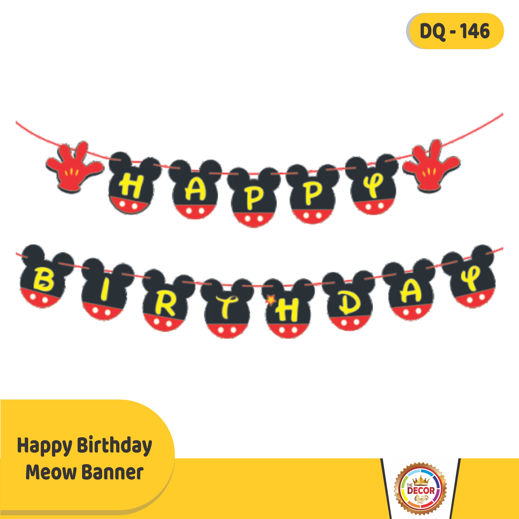 Happy Birthday Meow Banner|Banners|Happy Birthday Banner