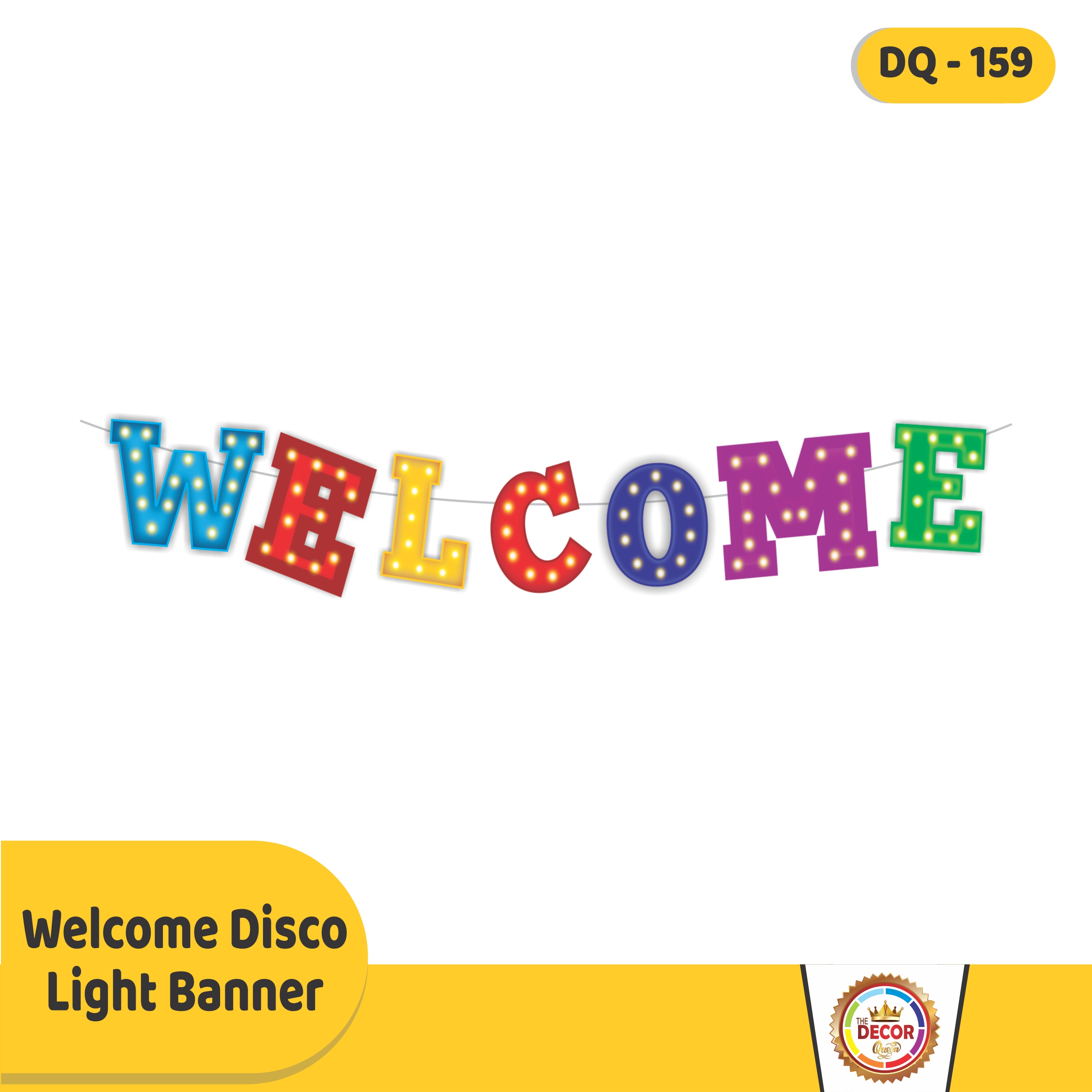 Welcome Disco  Light Banner|Banners|Welcome