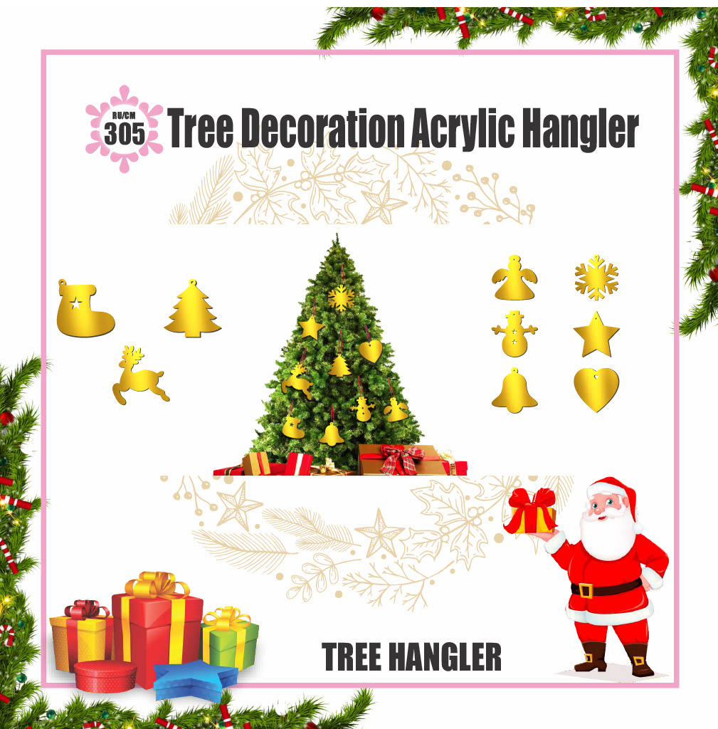 Christmas Tree Decoration Acrylic Hangler|Festive Products|Christmas