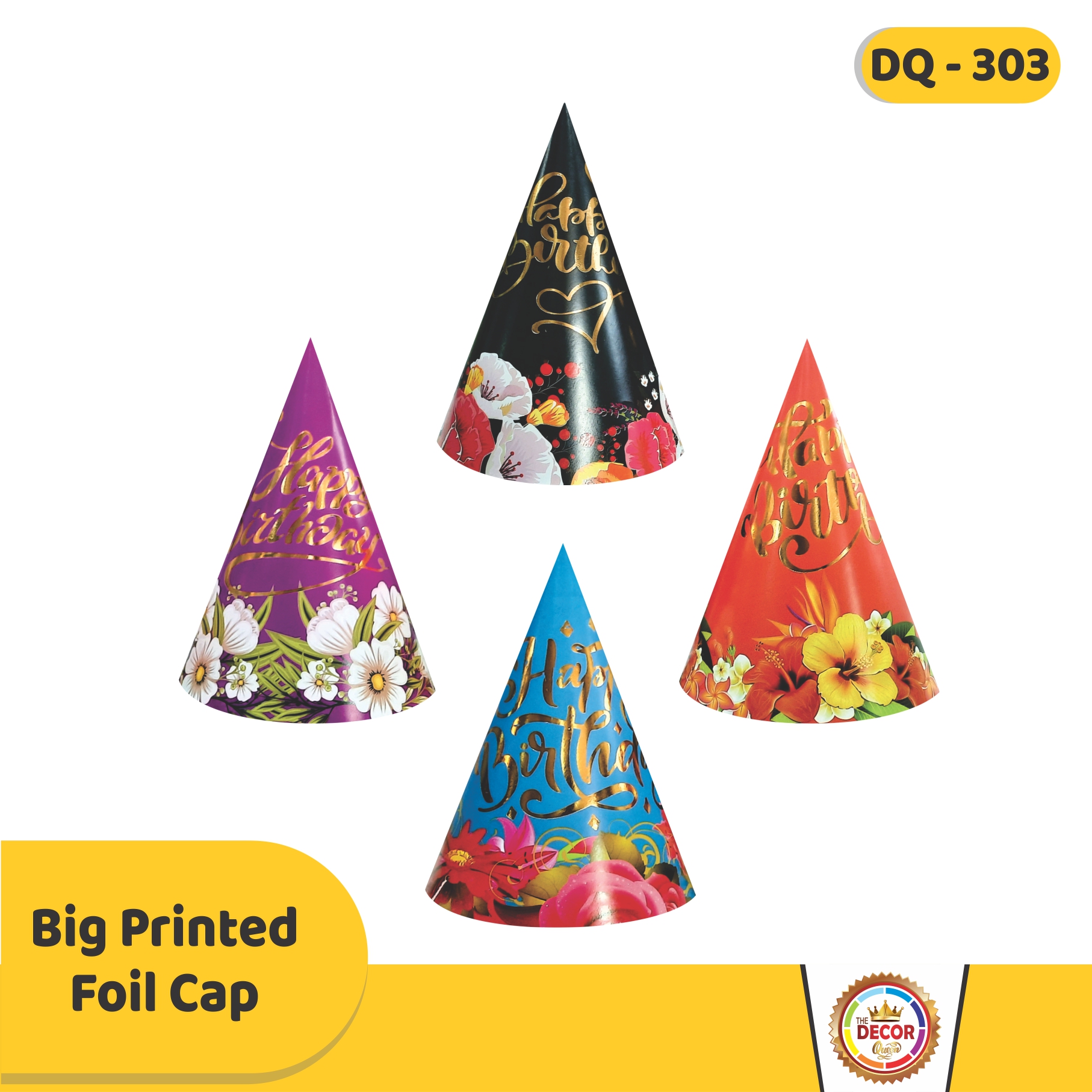 Big Printed Foil Cap (CAP)|Party Products|Cap