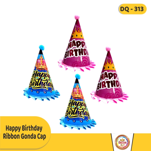 Happy Birthday Ribbon Gonda Cap (CAP)|Party Products|Cap