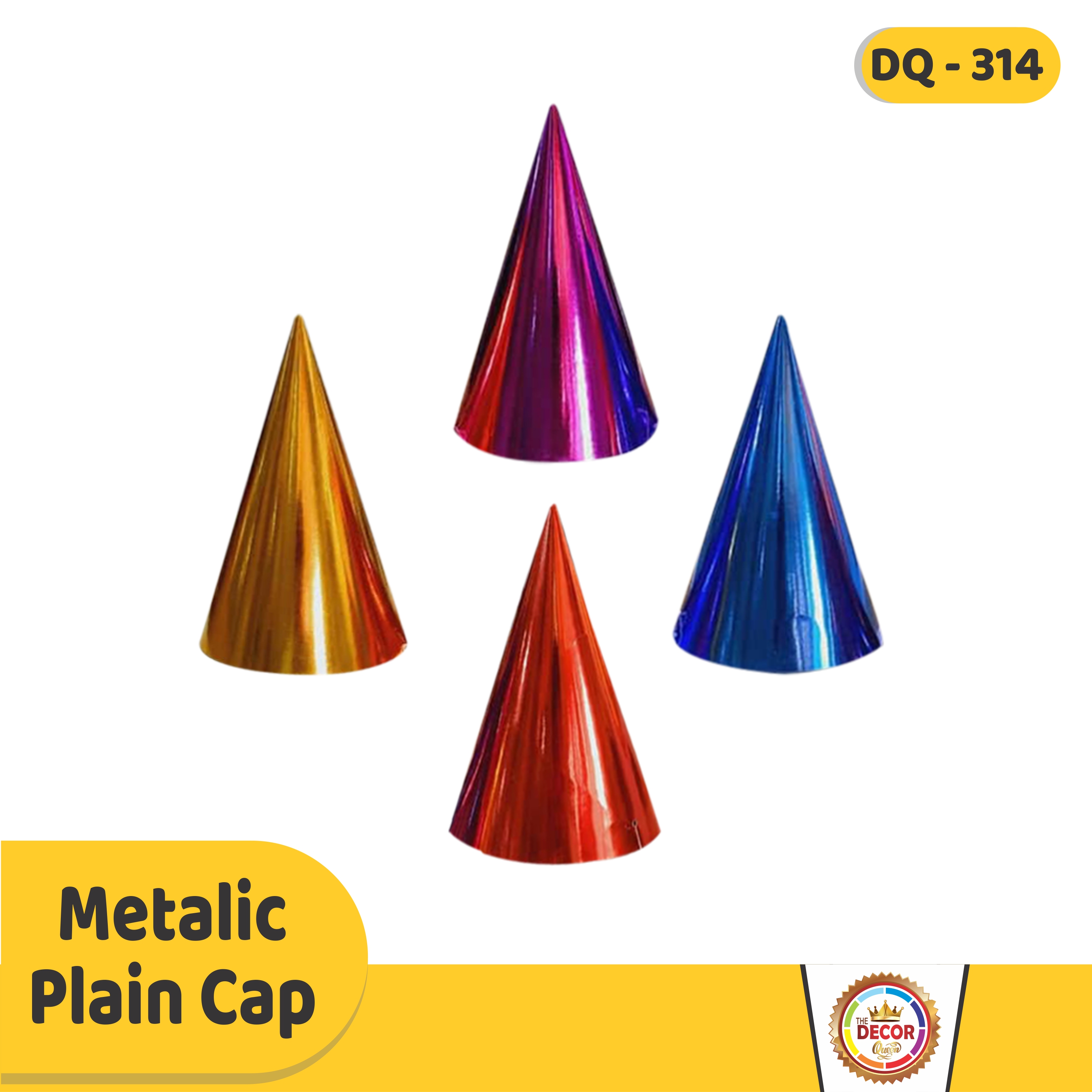 Plain Metalic Cap|Party Products|Cap