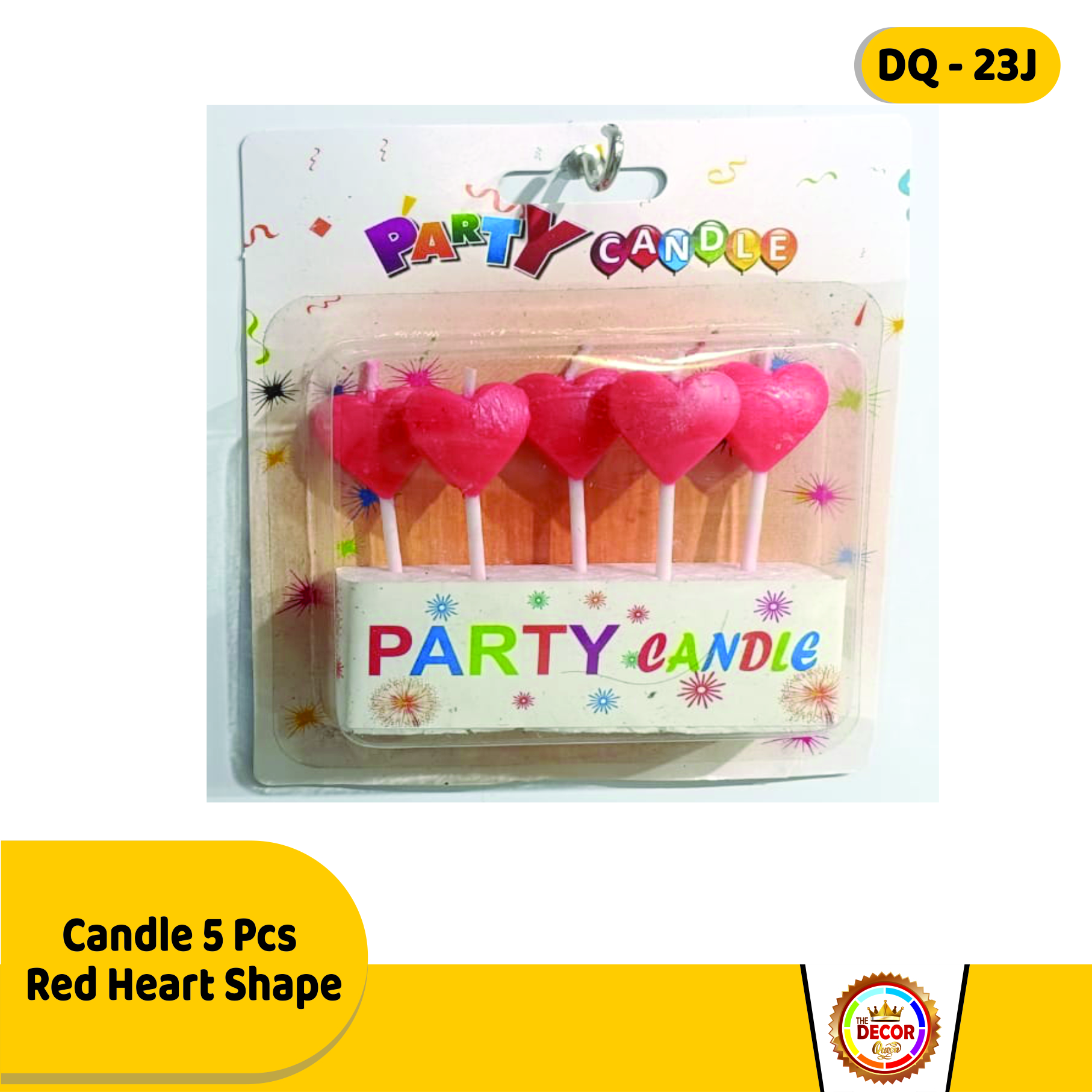 Candle 5 Pcs  Red Heart Shape|Others|Candles