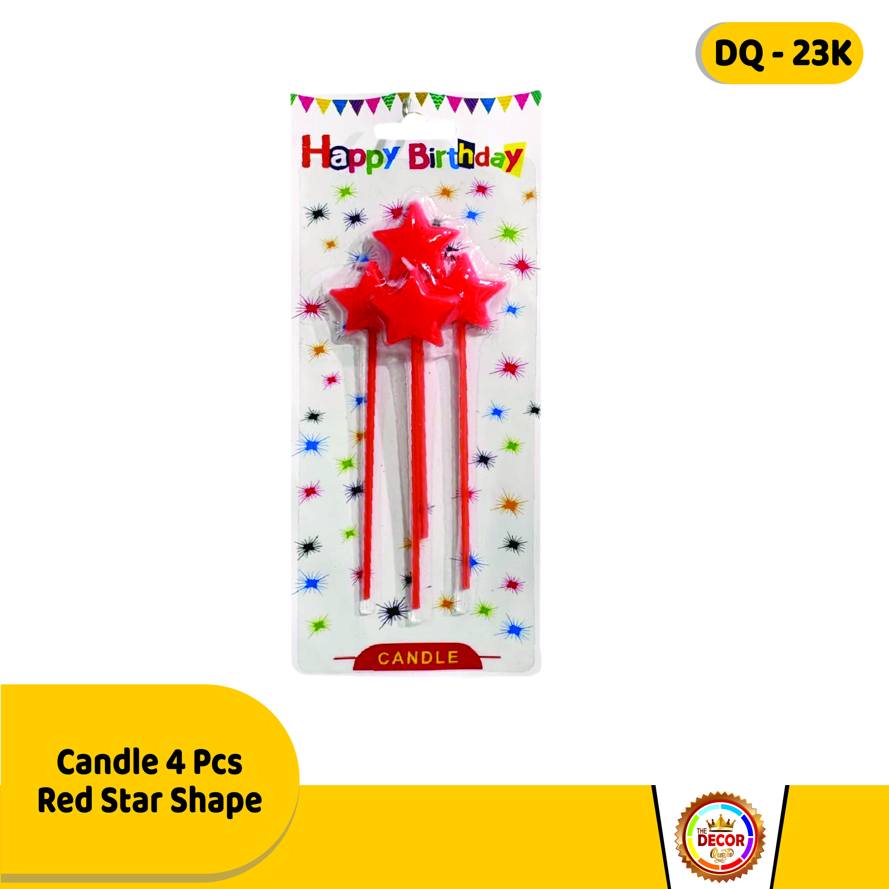 Candle 4 Pcs  Red Star Shape|Others|Candles