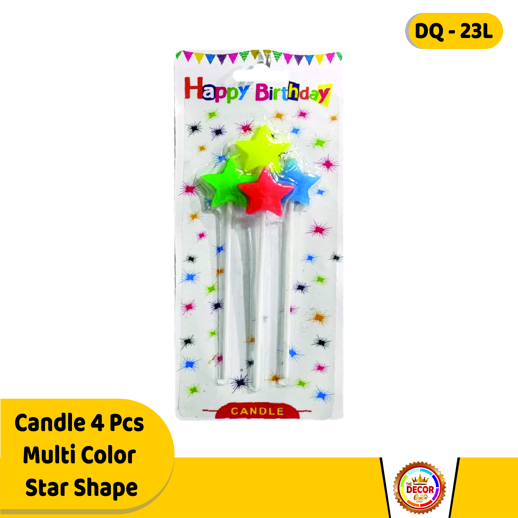 Candle 4 Pcs  Multi Color  Star Shape|Others|Candles