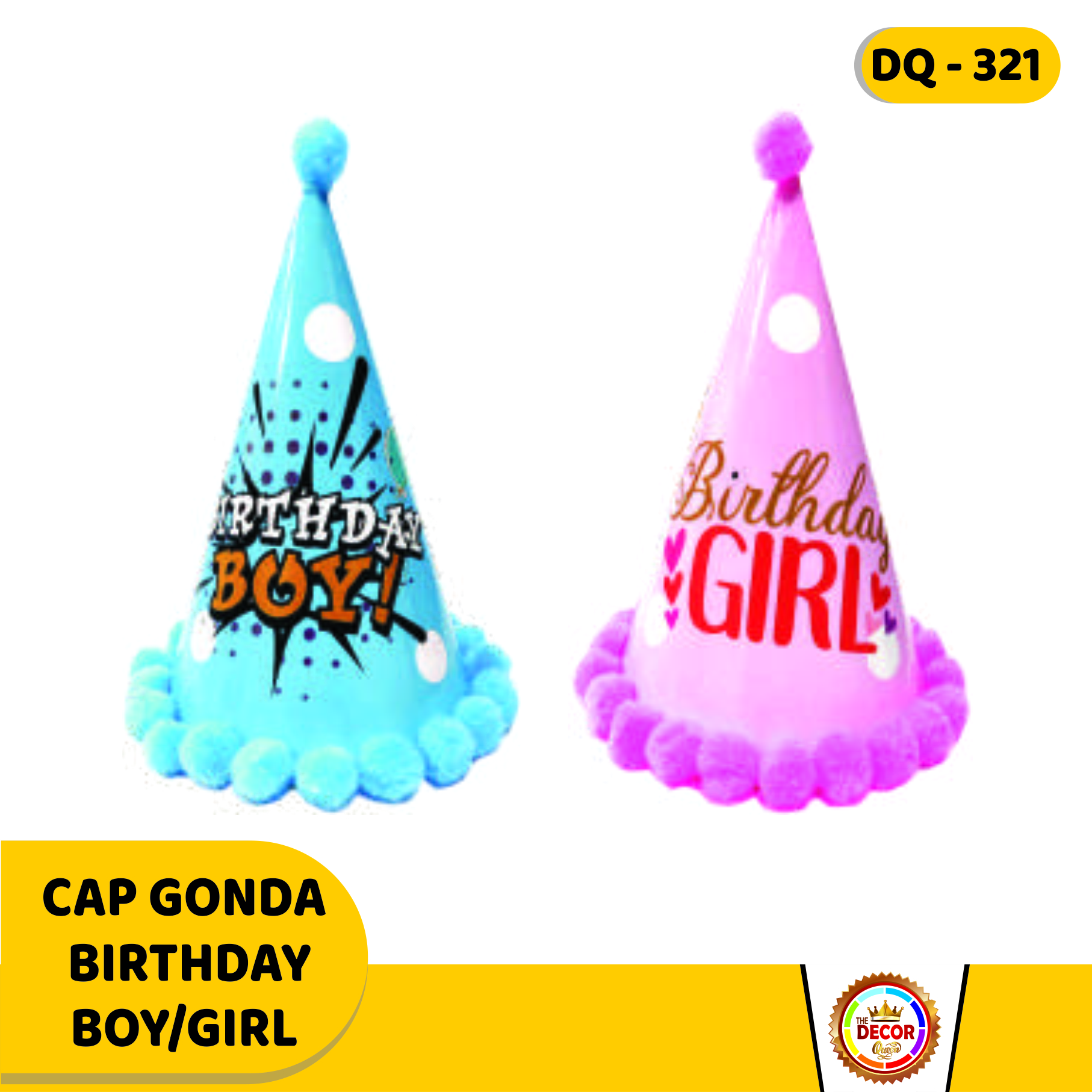 CAP GONDA BIRTHDAY BOY/GIRL|Party Products|Cap