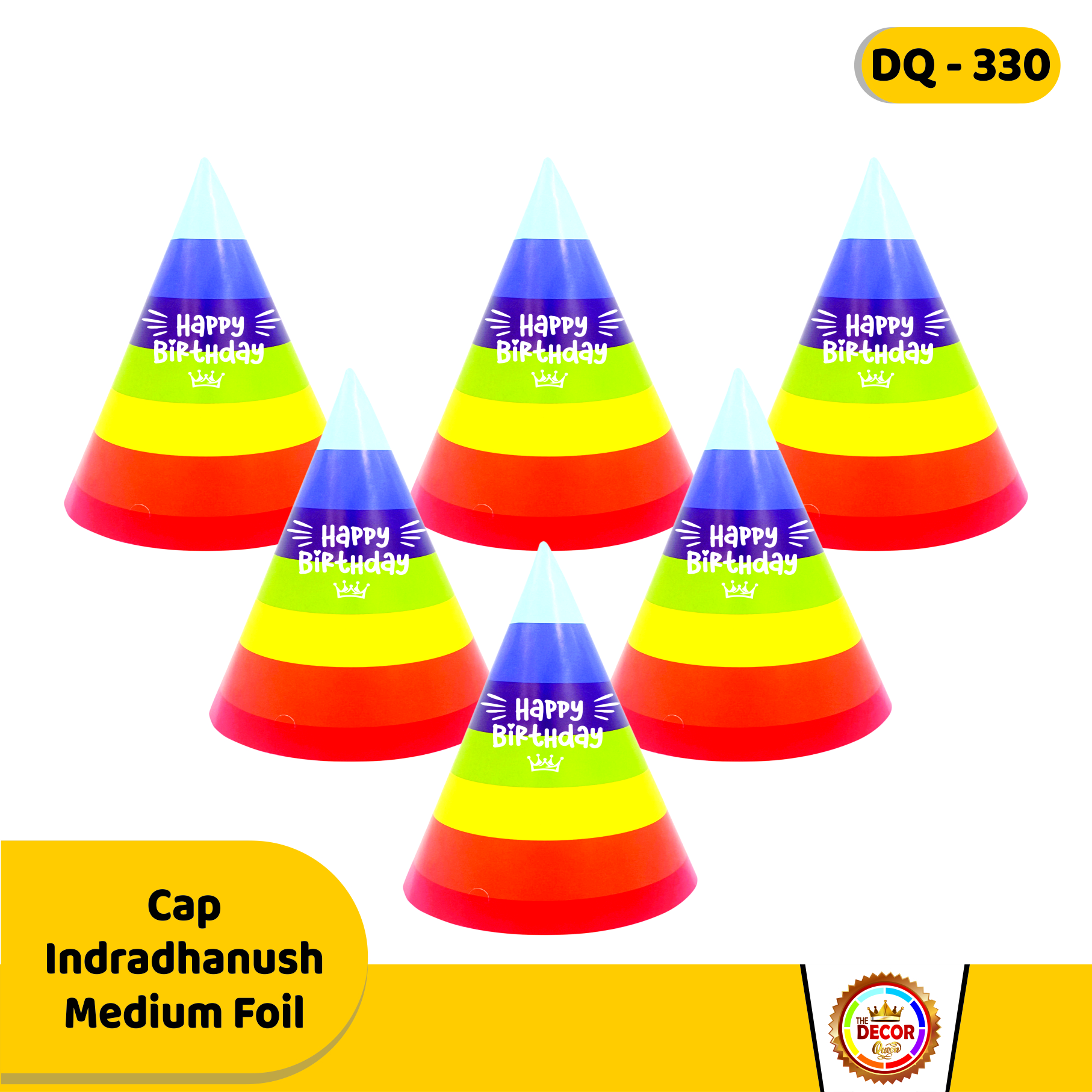 Cap Indradhanush Medium Foil  |Party Products|Cap