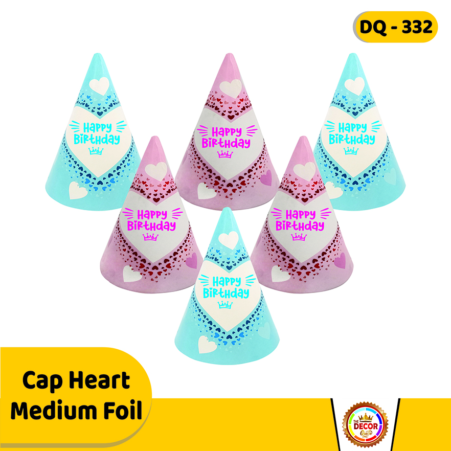 Cap Heart Medium Foil|Party Products|Cap