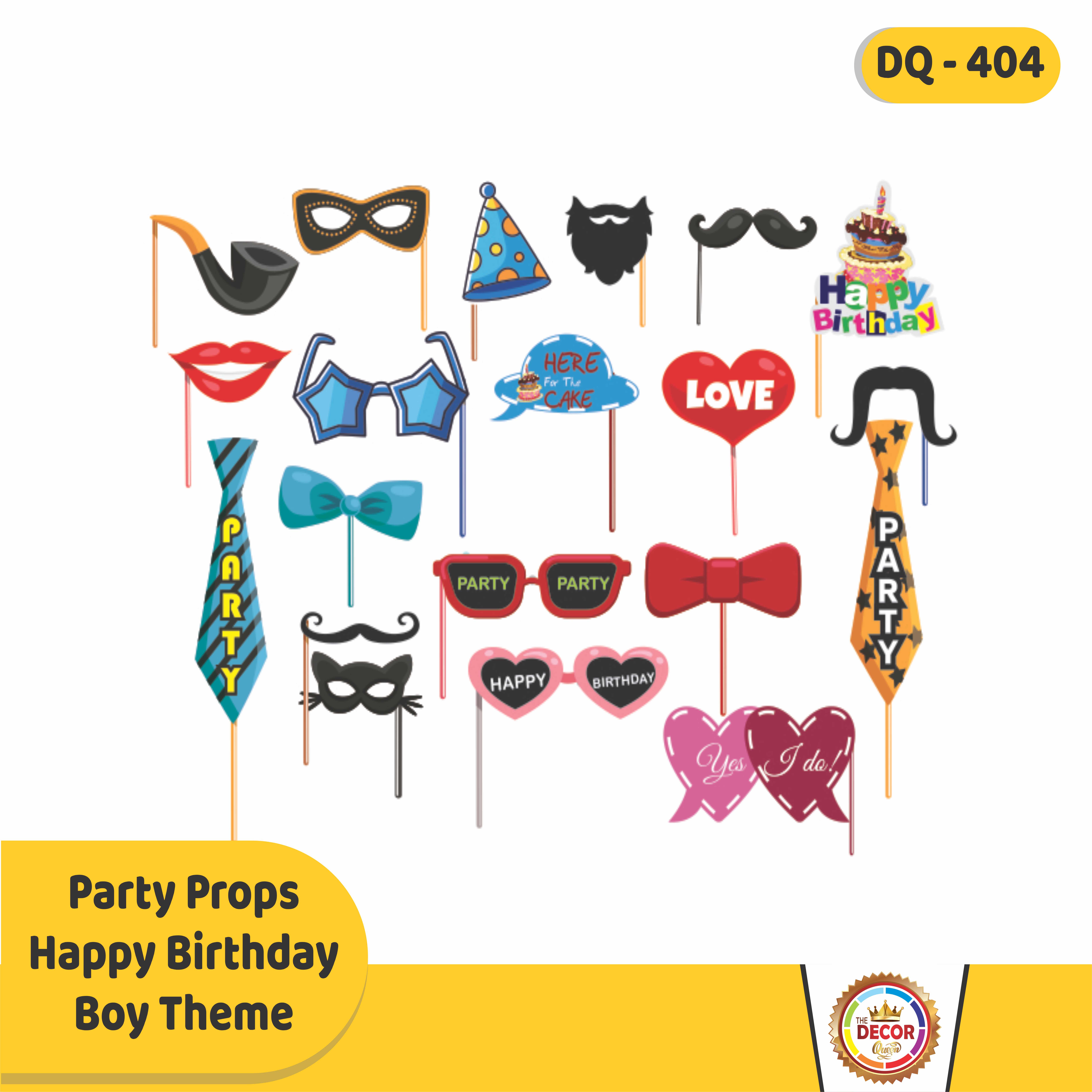 PARTY PROPS HAPPY BIRTHDAY BOY THEME|Party Products|Party Props