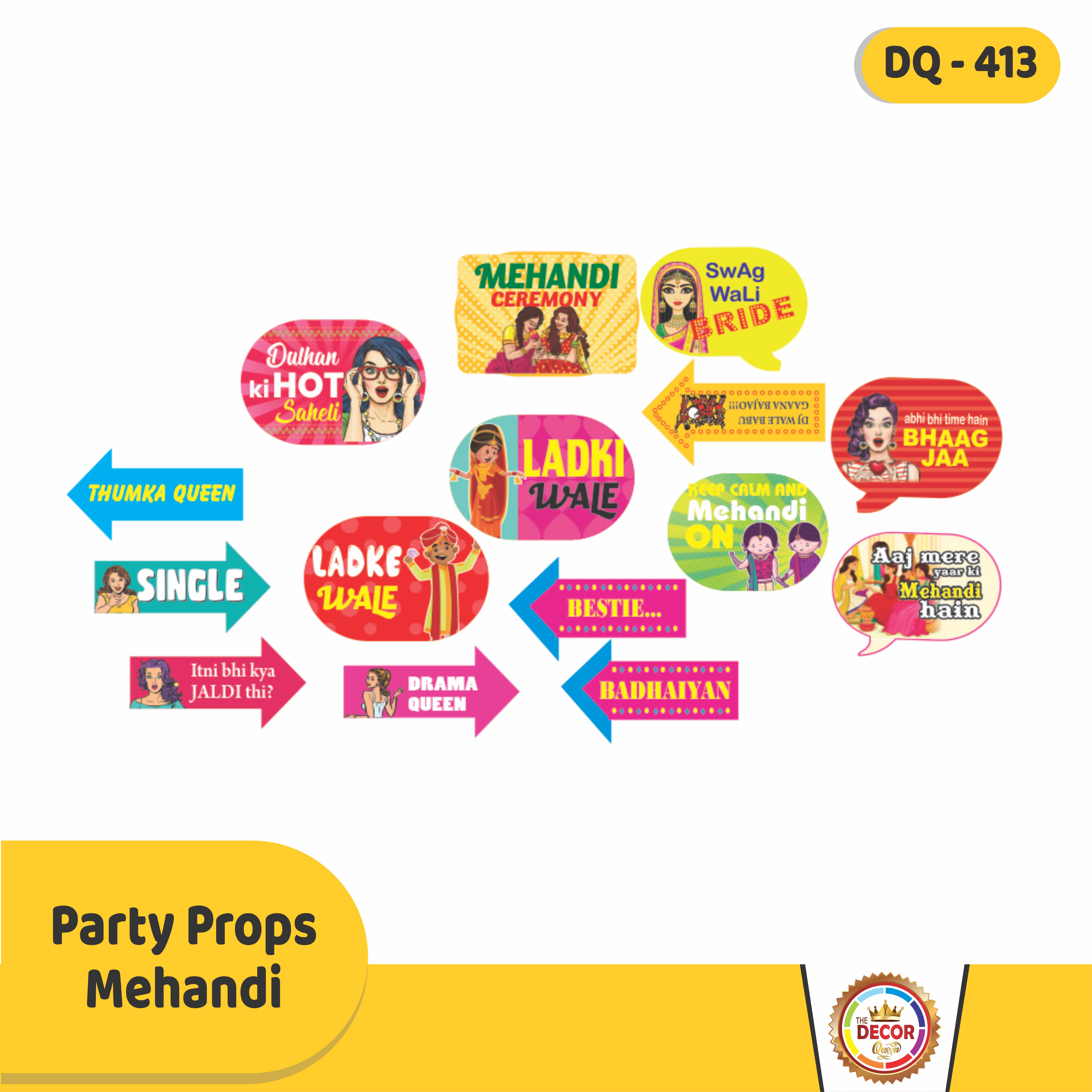 PARTY PROPS MEHANDI|Party Products|Party Props