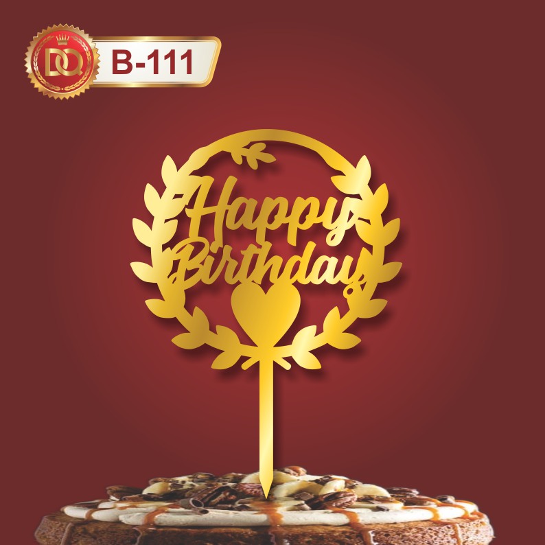 Acrylic Happy Birthday Cake Topper 11|Cake Topper|Acrylic Happy Birthday