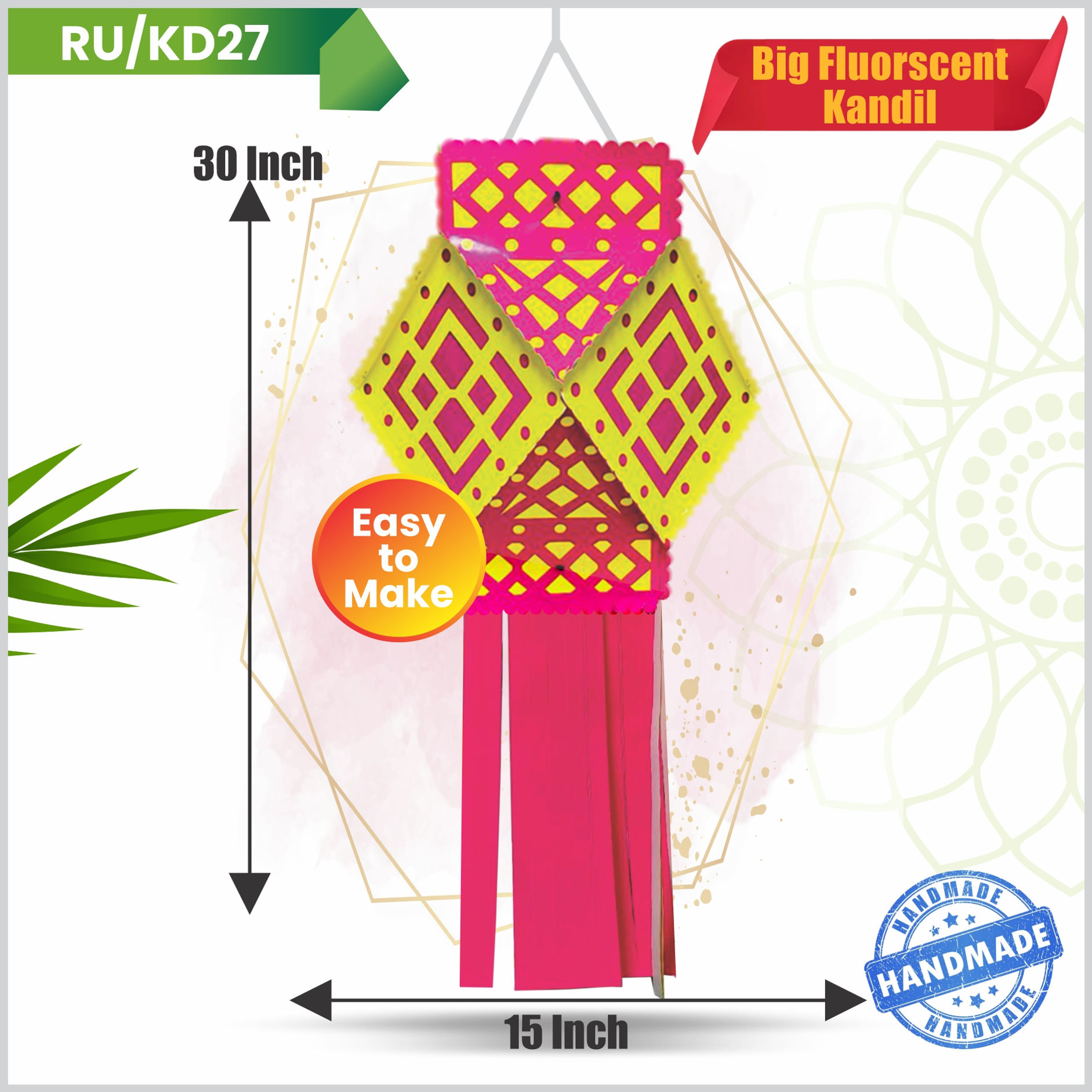 Big Fluorescent Kandil|Festive Products|Diwali