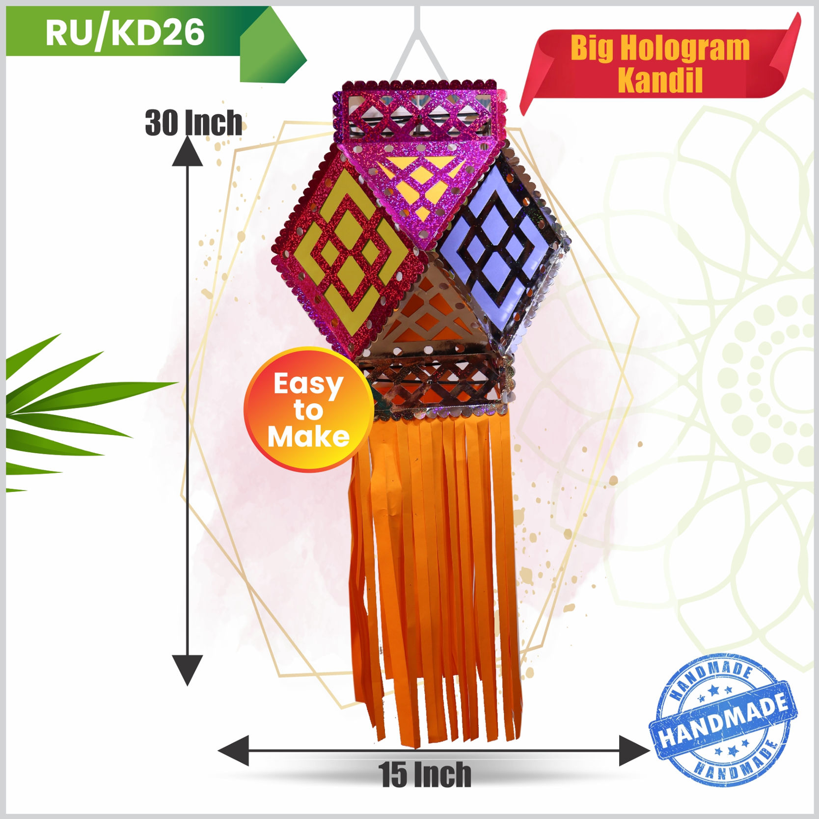 Big Hologram Kandil|Festive Products|Diwali