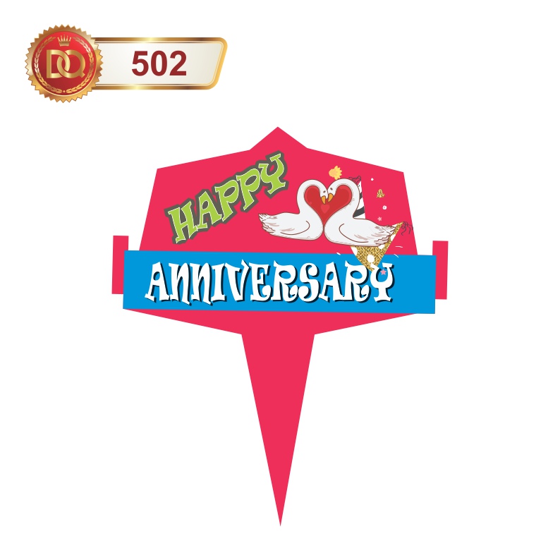 Happy Anniversary Cake Topper (CAKE TOPPER)|Cake Topper|Happy Birthday Cake Topper