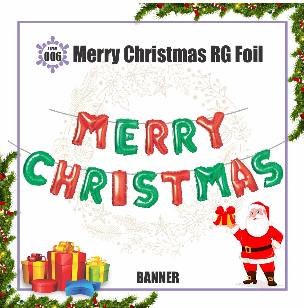 Merry Christmas RG Foil Banner|Festive Products|Christmas