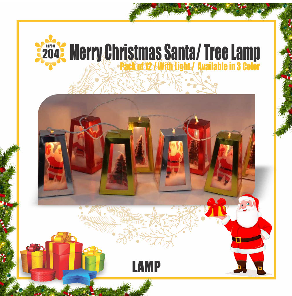 Merry Christmas House/Tree Lamp|Festive Products|Christmas