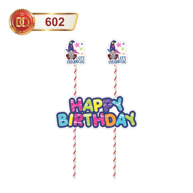 Premium Happy Birthday Cake Topper 2|Cake Topper|Happy Birthday Cake Topper