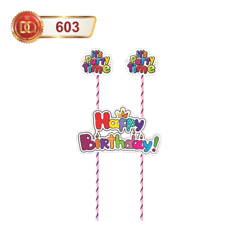 Premium Happy Birthday Cake Topper 3|Cake Topper|Happy Birthday Cake Topper