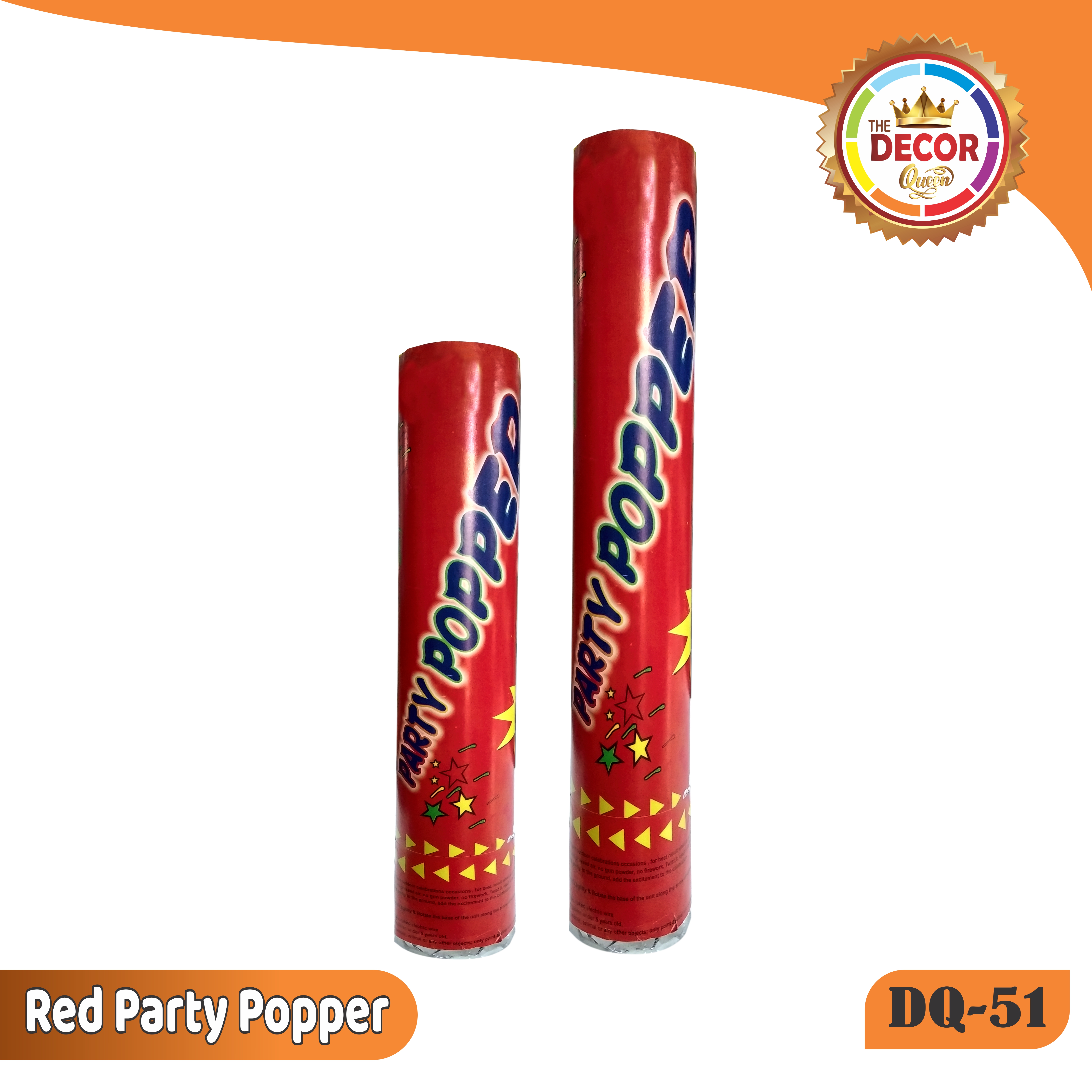 Red Party Popper (PARTY POPPERS)|Party Products|Party Poppers