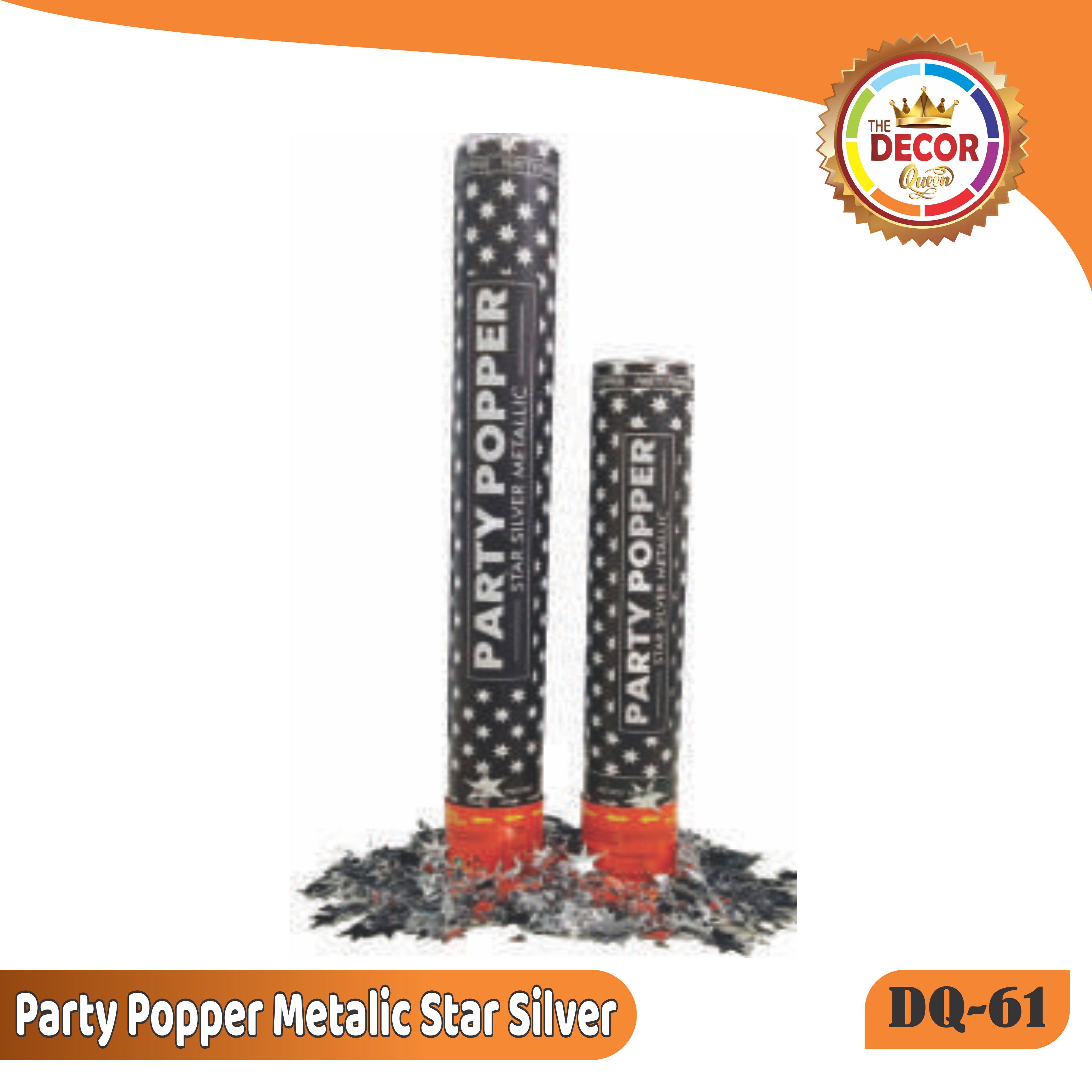 Metalic Star Silver Party Popper|Party Products|Party Poppers